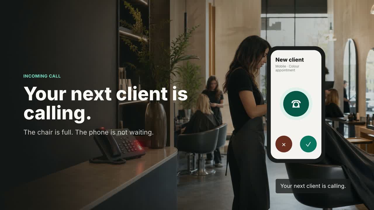 Iris turns a message into a confirmed booking — automatically